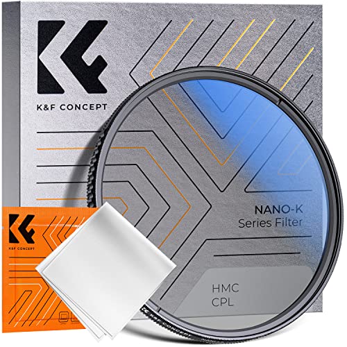 K&F Concept K-Serie 37mm Slim Zirkularer Polfilter Polarisationsfilter CPL Filter Cirkular Polfilter Optisches Glas & Aluminium für Foto-Kameraobjektive von K&F Concept