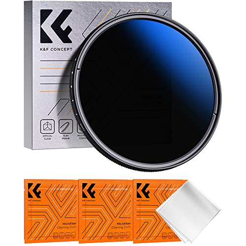 K&F Concept K-Serie 62mm ND Filter Slim Variabler Graufilter ND2-400 (1-9 Stop) Neutral Graufilter von K&F Concept