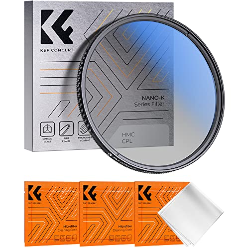K&F Concept K-Serie Pro 37mm Slim Zirkularer Polfilter Polarisationsfilter CPL Filter Cirkular Polfilter Optisches Glas & Aluminium für Foto-Kameraobjektive von K&F Concept