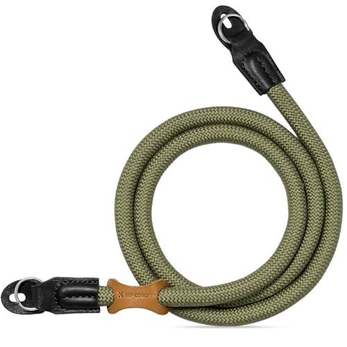 K&F Concept Kameragurt Kamera Schultergurt Camera Strap Kamera Tragegurt geeignet für DSLR SLR oder spiegellosen Kameras (Grün) von K&F Concept