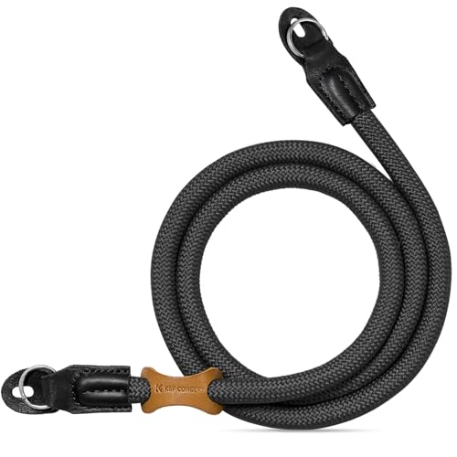K&F Concept Kameragurt Kamera Schultergurt Camera Strap Kamera Tragegurt geeignet für DSLR SLR oder spiegellosen Kameras (Schwarz) von K&F Concept