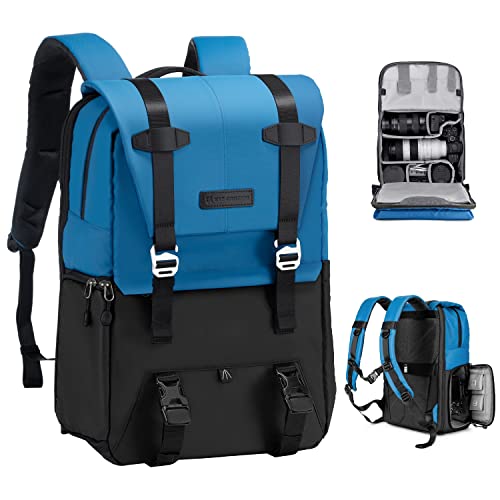 K&F Concept Kamerarucksack, Camera Bag für Fotografen, Fotorucksack Kamera Rucksack mit 15-15,6-Zoll-Laptopfach, kompatibel für Canon/Nikon/Sony/DJI Mavic Drone (20L) von K&F Concept