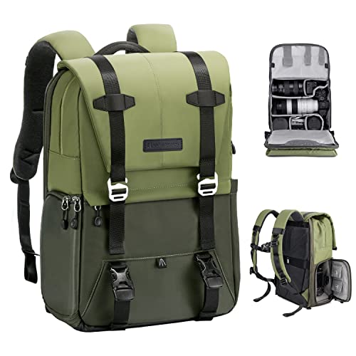 K&F Concept Kamerarucksack, Fotorucksack für Fotografen, Kamerarucksack mit 15-15,6-Zoll-Laptopfach, kompatibel für Canon/Nikon/Sony/DJI Mavic Drone (Beta Rucksack 20L). von K&F Concept