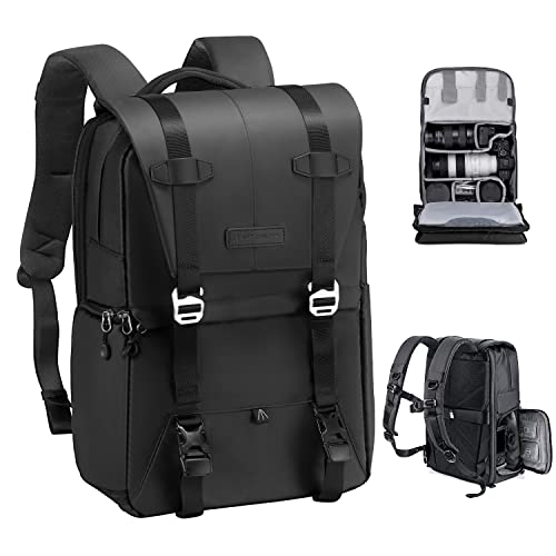 K&F Concept Kamerarucksack, Fotorucksack für Fotografen, Kamerarucksack mit 15-15,6-Zoll-Laptopfach, kompatibel für Canon/Nikon/Sony/DJI Mavic Drone (Beta Rucksack 20L). von K&F Concept