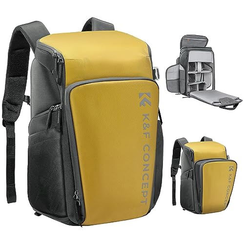 K&F Concept Kamerarucksack, Fotorucksack für Fotografen, Kamerarucksack mit 16Zoll-Laptopfach, kompatibel für Canon/Nikon/Sony/DJI Mavic Drone (Alpha Rucksack 25L)… von K&F Concept