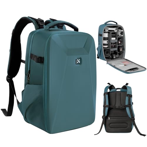 K&F Concept Kamerarucksack Fotorucksack mit Hartschale Kameratasche mit 15,6-Zoll-Laptopfach und Regenschutz, Rucksack für Drohnen K&F Concept Kamerarucksack Fotorucksack mit Hartschale Kameratasche mit 15,6-Zoll-Laptopfach und Regenschutz, Rucksack für Drohnen von K&F Concept