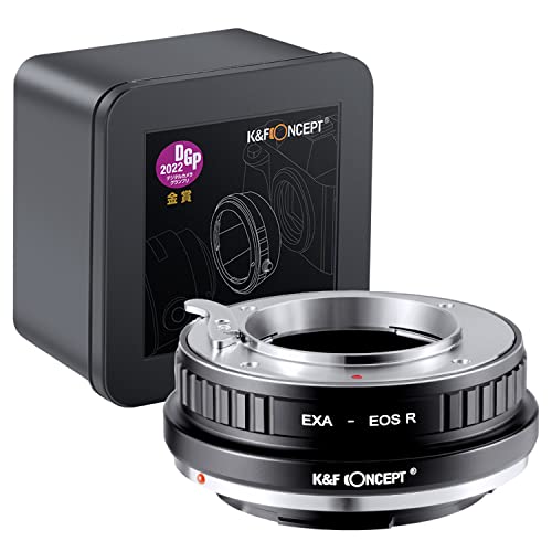 K&F Concept Lens Mount Adapter EXA-EOS R Manueller Fokus Kompatibel mit Exakta, Auto Topcon Objektiv an Canon EOS R Mount Kameragehäuse von K&F Concept