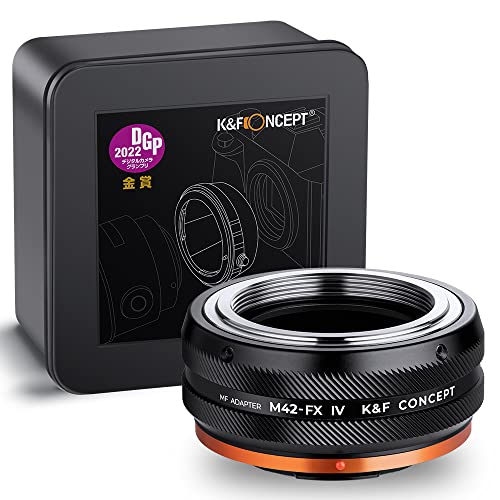 K&F Concept Lens Mount Adapter M42-FX IV Manueller Fokus Kompatibel mit M42 Objektiv und Fujifilm X Mount Kameragehäuse. von K&F Concept