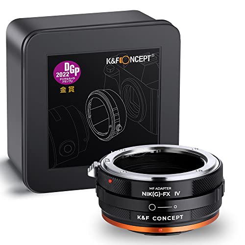 K&F Concept Lens Mount Adapter NIK(G)-FX IV Manueller Fokus Kompatibel mit Nikon F (G-Typ) Objektiv und Fujifilm X Mount Kameragehäuse. von K&F Concept