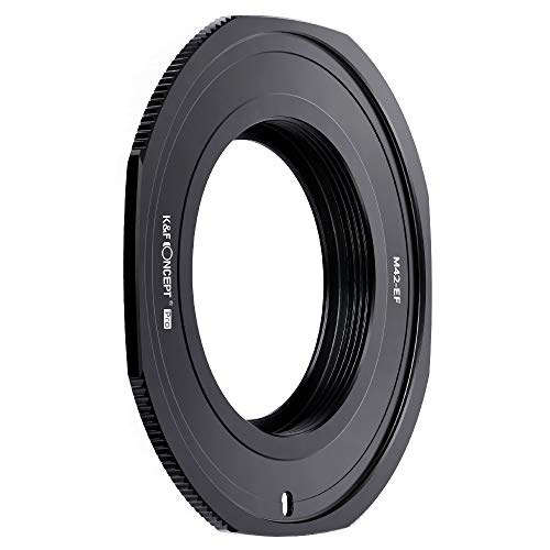 K&F Concept M10135 M42-Canon EOS Hochpräziser Adapterring Objektivadapter Objektiv Mount Adapter Ring für M42 Objektiv auf Canon EOS DSLR Kamera Objektiv Adapterringe von K&F Concept