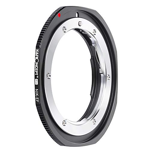K&F Concept M11135 NIK-EOS Hochpräziser Adapterring Objektivadapter Objektiv Adapter Canon EOS, Adapter Ring für Nikon AI Objektiv auf Canon EOS Kamera K&F Concept M11135 NIK-EOS Hochpräziser Adapterring Objektivadapter Objektiv Adapter Canon EOS, Adapter Ring für Nikon AI Objektiv auf Canon EOS Kamera von K&F Concept