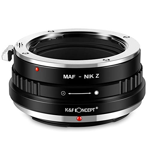 K&F Concept MAF-NIK Z Bajonettadapter Objektiv Ring für Minolta SA AF MAF Objektiv auf Nikon Z 7 und Nikon Z 6 Spiegellose Vollformatkamera von K&F Concept