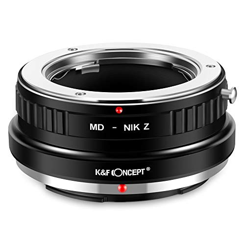 K&F Concept MD-NIK Z Bajonettadapter Objektiv Ring für Minolta MD MC Objektiv auf Nikon Z 7 und Nikon Z 6 Spiegellose Vollformatkamera von K&F Concept