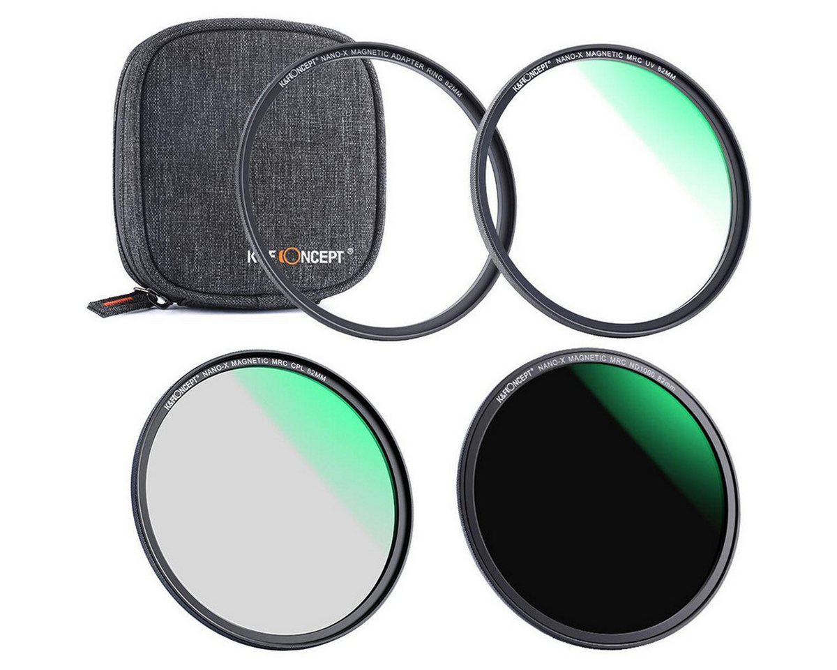 K&F Concept Magnetic Lens Filter-kit CPL-ND-UV 82mm Objektivzubehör K&F Concept Magnetic Lens Filter-kit CPL-ND-UV 82mm Objektivzubehör von K&F Concept