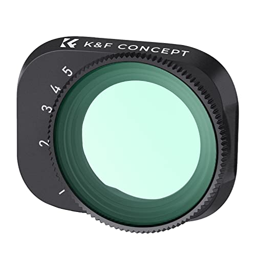 K&F Concept Mini 3,Mini 3 Pro ND Filter, Variabler ND Filter ND2-ND32,1-5 Stop Graufilter kompatibel mit DJI Mini 3 Pro,Mini 3 von K&F Concept