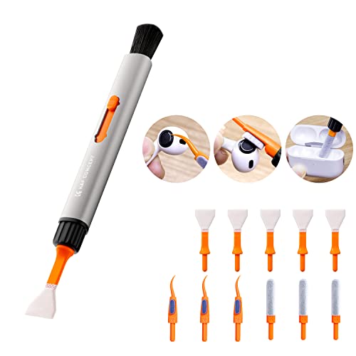 K&F Concept Multifunktionales Objektiv-Reinigungsset, 1 x Aluminium-Legierung, 1 x 16 mm APS-C Sensor-Reinigungstupfer, 3 x Airpods-Reinigungsstift + 3 x weiche Bürste für Bluetooth-Kopfhörergehäuse K&F Concept Multifunktionales Objektiv-Reinigungsset, 1 x Aluminium-Legierung, 1 x 16 mm APS-C Sensor-Reinigungstupfer, 3 x Airpods-Reinigungsstift + 3 x weiche Bürste für Bluetooth-Kopfhörergehäuse von K&F Concept