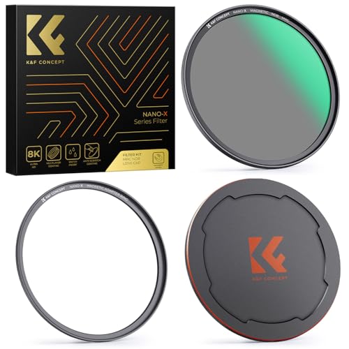 K&F Concept ND Filter 67mm Graufilter ND8 (3 Stop) Magnetisches mit Objektivdeckel 67mm von K&F Concept