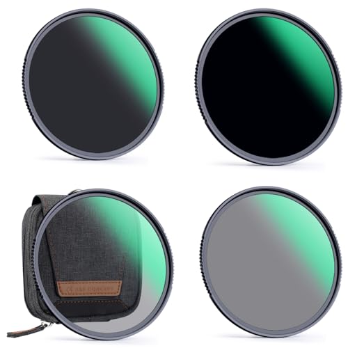 K&F Concept ND Filterset 55mm Neutral Graufilter Set ND4+ND8+ND64+ND1000 ND Filter Kit von K&F Concept