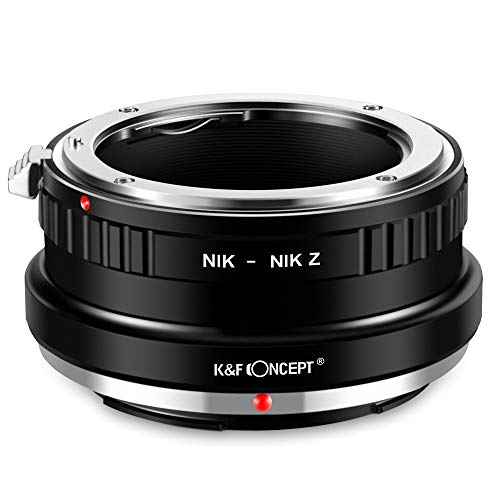 K&F Concept NIK-NIK Z Bajonettadapter Objektiv Ring für Nikon F Objektiv auf Nikon Z 7 und Nikon Z 6 Spiegellose Vollformatkamera von K&F Concept