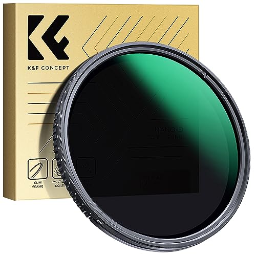K&F Concept Nano D-Serie ND Filter 49mm Variabler Graufilter ND2-ND400 (1-9 Blendenstufen) von K&F Concept