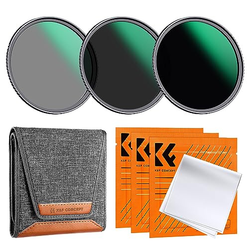 K&F Concept Nano D-Serie ND Filterset 49mm ND8+ND64+ND1000 Filter Neutral Graufilter Set von K&F Concept