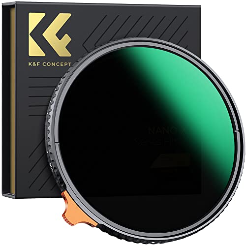 K&F Concept Nano-X 40,5mm ND Filter Variabler Graufilter ND2-400 (1-9 Stop) Vario ND Filter mit Filtertasche von K&F Concept