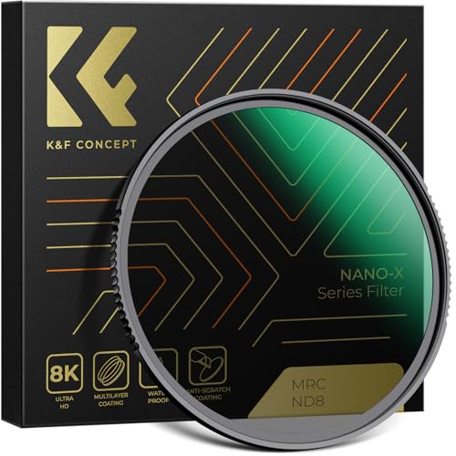 K&F Concept Nano-X Graufilter ND8 (3 Stop) 52mm ND Filter(0,9) aus optisches Glas von K&F Concept