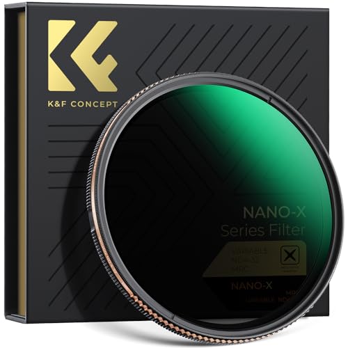 K&F Concept Nano-X Serie ND Filter 67mm Variabler Graufilter ND4-32 (2-5 Blendenstufen) von K&F Concept