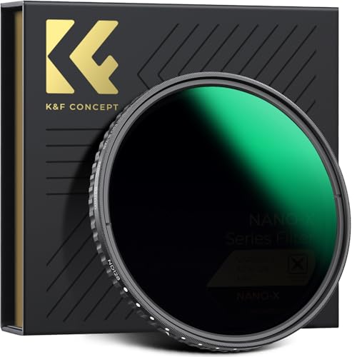 K&F Concept Nano-X Variable ND Filter 49mm Slim Variabler Graufilter ND8-128 (3-7 Stop) Neutral Graufilter von K&F Concept