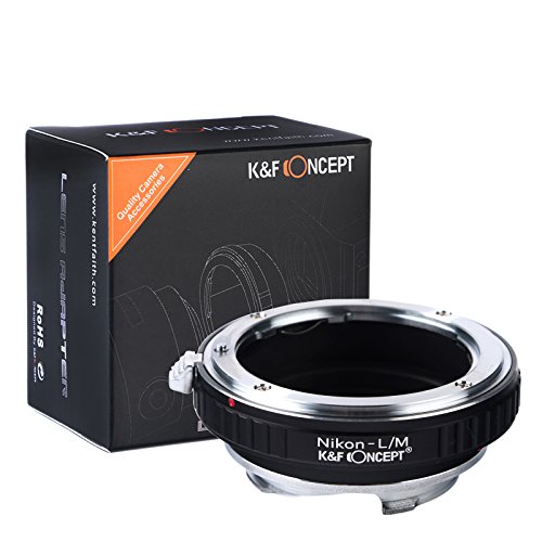 K&F Concept Nikon-L/M Objektivadapter Adapterring Objektiv Adapter Ring für Nikon Mount Objektiv auf Leica M Mount Kamera von K&F Concept