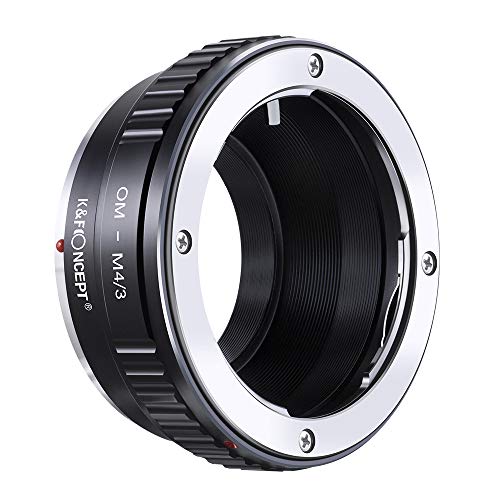 K&F Concept OM-M4/3 Objektiv Adapterring für Olympus OM Objektiv auf Micro 4/3 M4/3 Four Thirds Systemkamera von K&F Concept