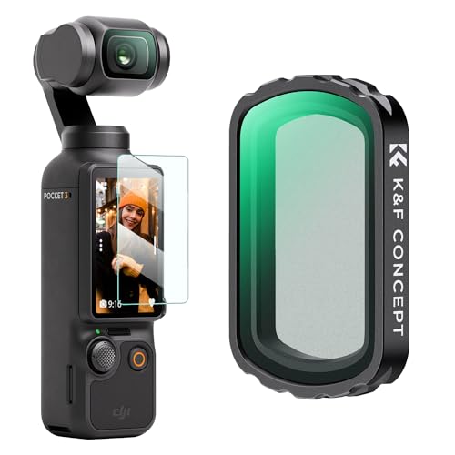 K&F Concept OSMO Pocket 3 Black Mist 1/4 Filter Magnetisch Kompatibel mit DJI OSMO Pocket 3 (Aluminiumrahmen) von K&F Concept