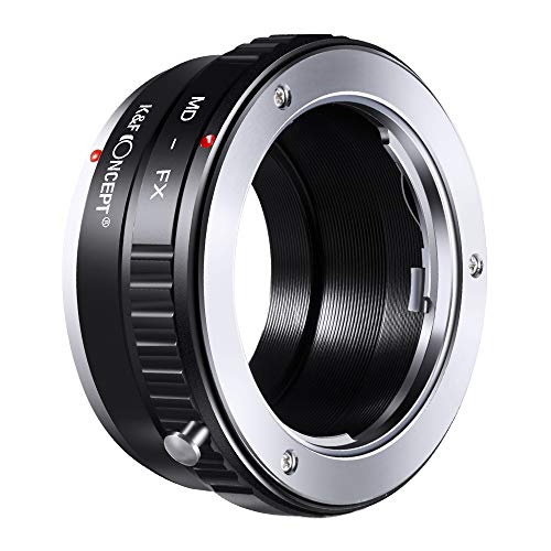 K&F Concept Objektiv-Adapter für Minolta MD MC Objektiv-Mount-Adapter zu Fujifilm Fuji X-Serie X FX Mount spiegelloses Kameragehäuse, passend für Fuji XT2 XT20 XE3 XT1 X-T2 von K&F Concept