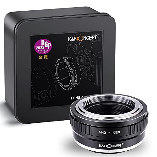 K&F Concept Objektivadapter M42-NEX Fit Objektivadapter zur Montage von Objektiven mit M42-Anschluss an Sony NEX-Gehäuse aus Metall K&F Concept Objektivadapter M42-NEX Fit Objektivadapter zur Montage von Objektiven mit M42-Anschluss an Sony NEX-Gehäuse aus Metall von K&F Concept