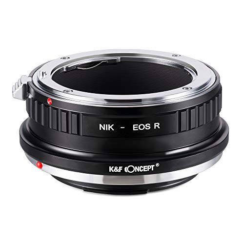 K&F Concept Objektivadapter Ring Kompatibel mit Nikon Objektiv an Canon EOS R-(NIK-EOS R) Gehäuse montieren von K&F Concept