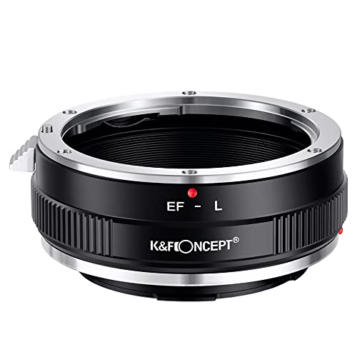 K&F Concept Objektivanschlussadapter EOS-L Manueller Fokus, kompatibel mit Canon (EF/EF-S) Objektiven auf L-Mount-Kameragehäuse. von K&F Concept