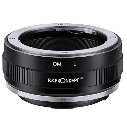 K&F Concept Objektivhalterungsadapter OM-L Manueller Fokus Kompatibel mit Olympus OM SLR-Objektiven auf L-Mount-Kameragehäuse. von K&F Concept