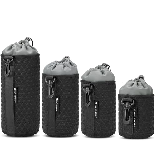 K&F Concept Objektivtasche, Objektivbeutel für Kameraobjektive in 4 Größen, weiche Objektivtasche mit Kordelzug für Canon, Nikon, Sony, Fuji, Sigma, Geeignet für tägliche und professionelle Fotografie K&F Concept Objektivtasche, Objektivbeutel für Kameraobjektive in 4 Größen, weiche Objektivtasche mit Kordelzug für Canon, Nikon, Sony, Fuji, Sigma, Geeignet für tägliche und professionelle Fotografie von K&F Concept