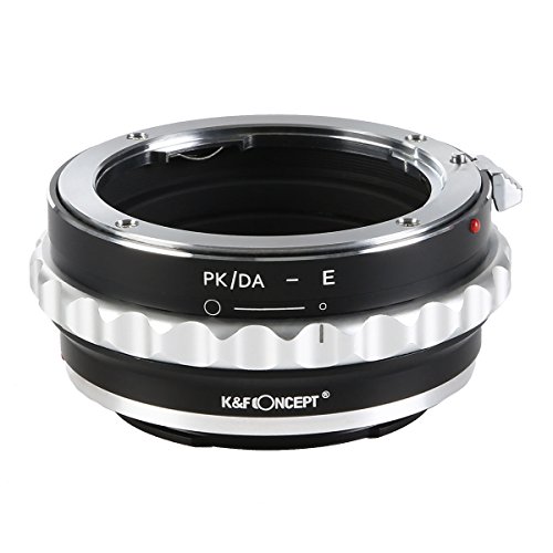 K&F Concept PK/DA-NEX Objektiv Adapter Adapterring Objektivadapter für Pentax K/M/A/FA/DA Mount Objektiv auf Sony NEX E-Mount Kamera von K&F Concept