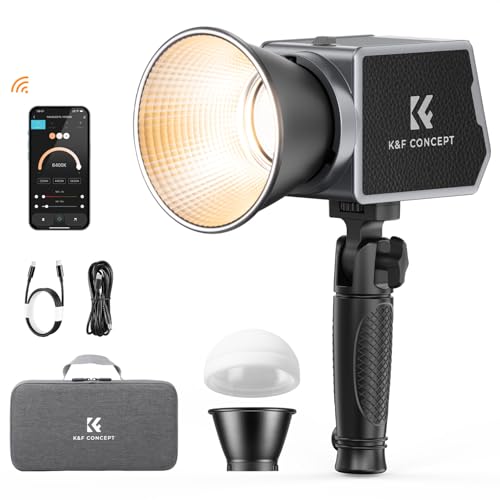 K&F Concept PL 60B 60W COB Fotolicht Bi-Color Eingebauter 4500mAh Akku unterstützt Typ-C-PD-Schnellladung, 6500K 12 Lichteffekten Videolicht mit Griff und Tragetasche für Mobile Aufnahmen geliefe. K&F Concept PL 60B 60W COB Fotolicht Bi-Color Eingebauter 4500mAh Akku unterstützt Typ-C-PD-Schnellladung, 6500K 12 Lichteffekten Videolicht mit Griff und Tragetasche für Mobile Aufnahmen geliefe. von K&F Concept