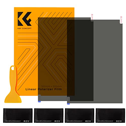 K&F Concept Polarisationsfolie 2 Stück 300 * 200 * 0,21mm polfilter Folie,linear 90 Grad K&F Concept Polarisationsfolie 2 Stück 300 * 200 * 0,21mm polfilter Folie,linear 90 Grad von K&F Concept