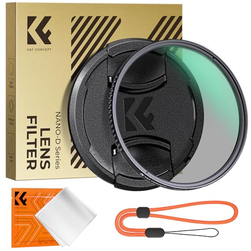 K&F Concept Zirkularer Polfilter 49mm Polarisationsfilter CPL Filter Cirkular Polfilter Optisches Glas mit 24-facher Nanobeschichtung für Foto-Kameraobjektive, D-Serie von K&F Concept