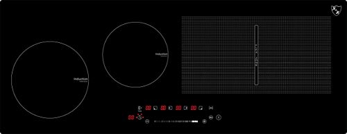 K&H® 4 Zonen 90cm FLEX SLIDER Control Induktionskochfeld Autark Eingebaut S90-IN-6000FLX von K&H