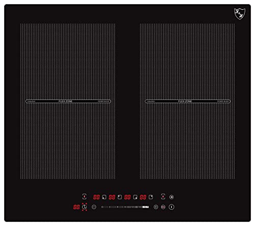 K&H® 4 Zonen FLEX Induktionskochfeld 59cm Autark Eingebaut IN-6804FLX von K&H