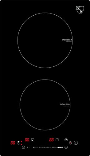K&H® Domino 2 Zonen SLIDER Control Induktionskochfeld Autark Eingebaut 30-IN-3600SL von K&H