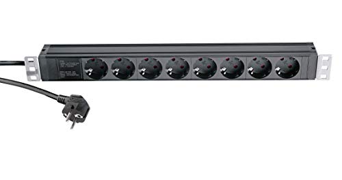 28673 19"-Power Box Schwarz – 8-fach Steckdosenleiste 1 HE für Rack und 19 Zoll Equipment – max. 3500 W 28673 19"-Power Box Schwarz – 8-fach Steckdosenleiste 1 HE für Rack und 19 Zoll Equipment – max. 3500 W von K&M