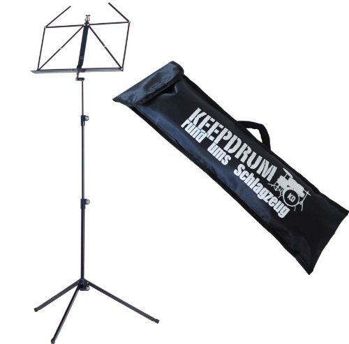 K&M 100/1 Black Notenständer Notenpult Schwarz + keepdrum Tasche K&M 100/1 Black Notenständer Notenpult Schwarz + keepdrum Tasche von K&M