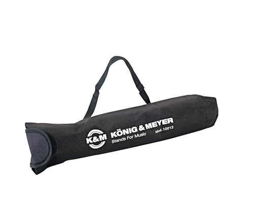 K&M 10012 Tragetasche Schwarz - reißfestes und wasserabweisendes Nylongewebe - für Notenpult 100/1, 10062 und 10065 von K&M