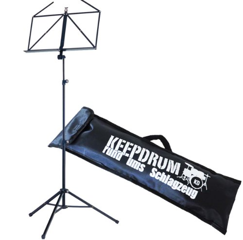 K&M 10065 Notenständer Notenpult schwarz + KEEPDRUM Tasche K&M 10065 Notenständer Notenpult schwarz + KEEPDRUM Tasche von K&M