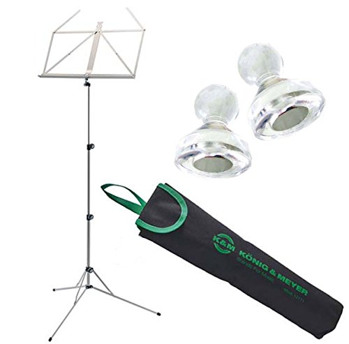 K&M 101 Notenständer mit Tasche + keepdrum MG10 Notenpult Magnete 10 Stück K&M 101 Notenständer mit Tasche + keepdrum MG10 Notenpult Magnete 10 Stück von K&M